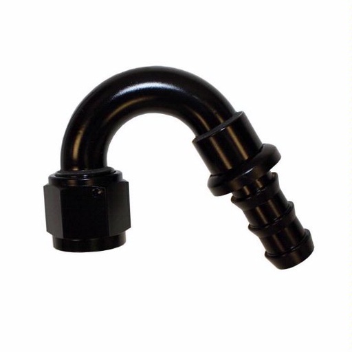 [PRF1553BLK] Push-On Hose Fitting, 150 Degree -8  Black - 1553BLK