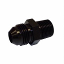 [PRF2007BLK] Straight AN Flare to Pipe -8 to 3/8"  Black - 2007BLK
