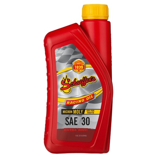 [SOC0110-30-1] Schaeffer's Micron Moly SAE 30 Motor Oil Quart - 0110-30-1