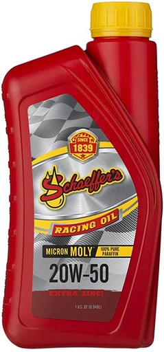 [SOC0191-1] Schaeffers 20W50 MICRON MOLY ALCOHOL 1 QT - 0191-1