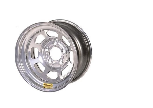 [BAS50S52SB] -Bassett 15" x 10", 5-on-5", 2 Off Beaded Silver Wheel 50S52SB