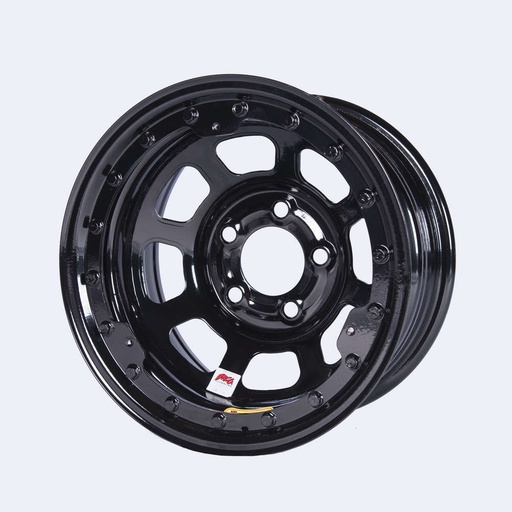 [BAS58DC4ILK] -15x8 IMCA B/Lock Wheel Black D-Hole 5x4.75