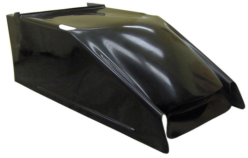 [XXXSC-BW-0002BLK] -Triple X Sprint Car Clean Air Hood, Black - SC-BW-0002BLK