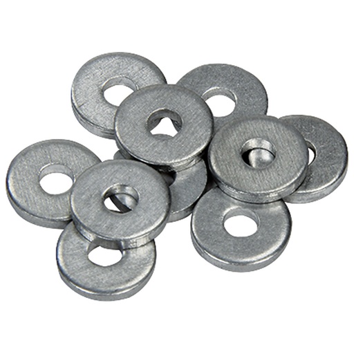 [ALL18200] -1/8in Back Up Washers 500Pk Aluminum - 18200